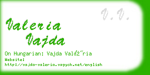 valeria vajda business card